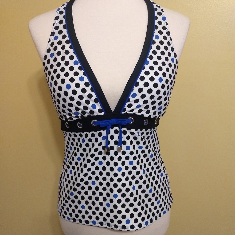 Eco Swim polka dot tankini top size 10 *5